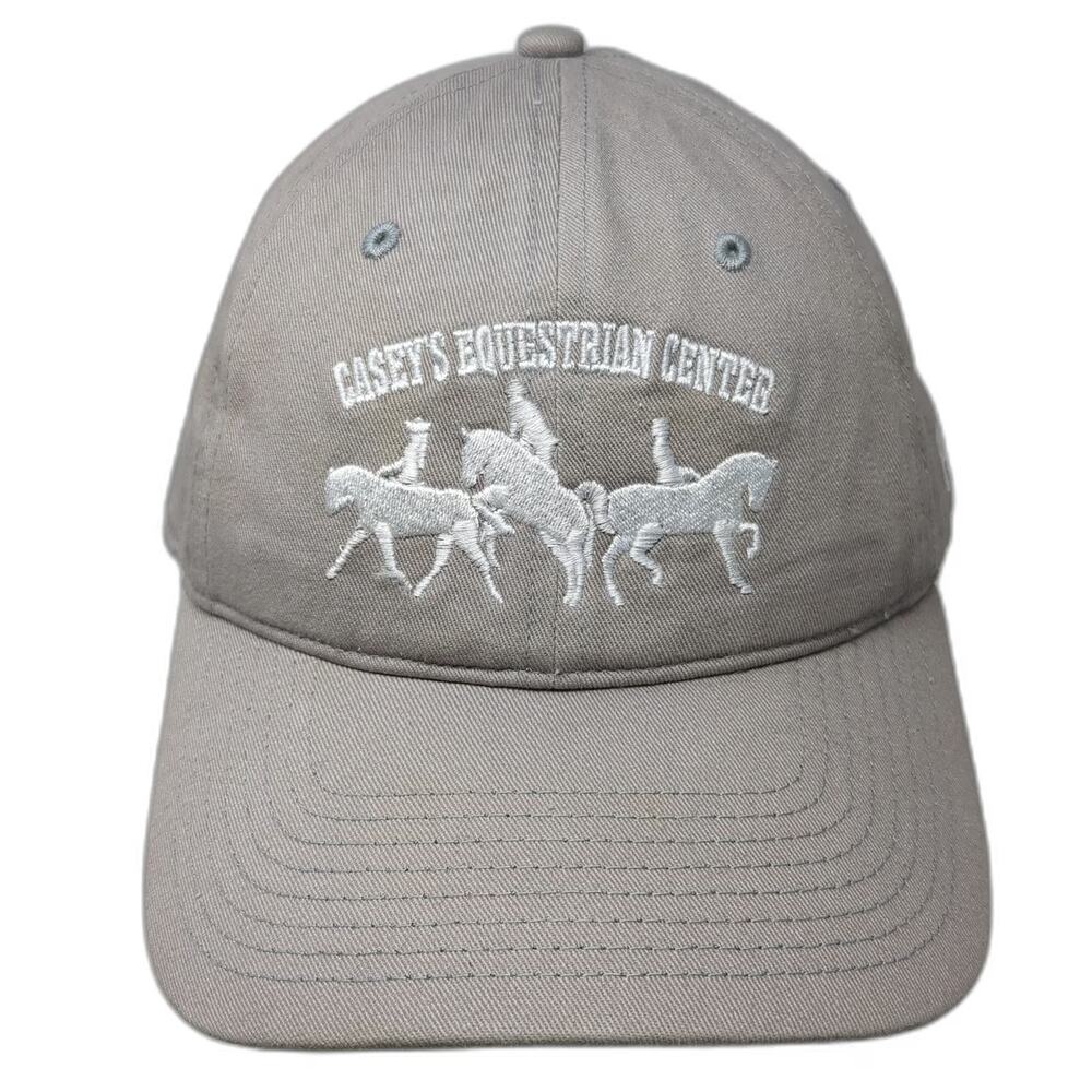 Under Armour Baseball Cap Gray One Size Casey's Equestrian Center Slideback Hat